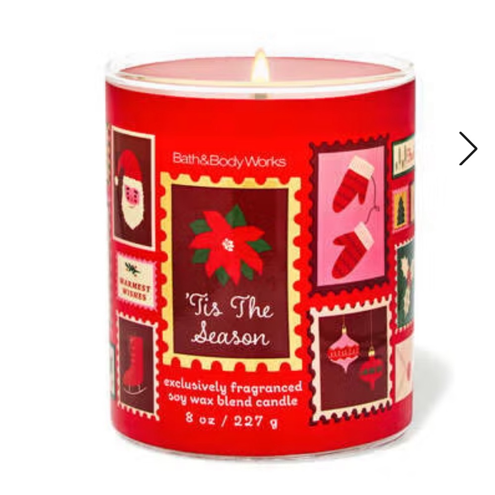 🎅 BBW 'Tis The Season Festive Single-Wick Candle NEW